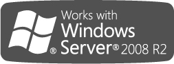 Works with Windows Server 2008 R2