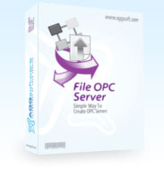 Реализует простой OPC DA2 или OPC UA сервер и использует двоичный или текстовый файл как источник OPC данных. Следит за изменением файла и считывает новые данные из него.