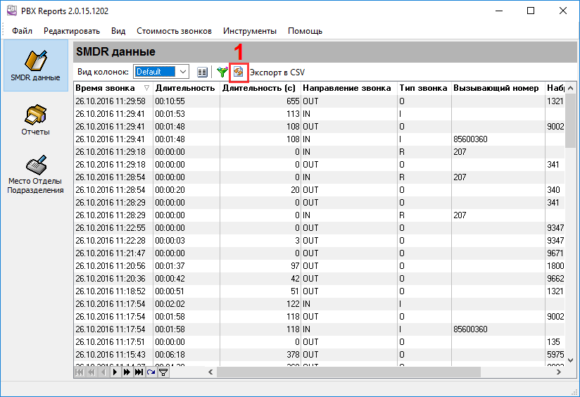  PBX Reports