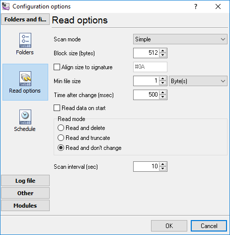 Adjusting read options for Asterisk [Master CSV]