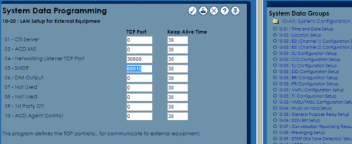 Aspire TCP port