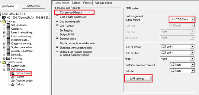 SMDR. Output Format