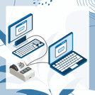 Печать на одном кассовом аппарате или фискальном принтере с двух компьютеров